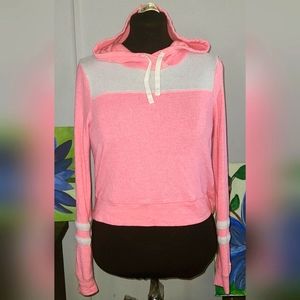 Pink Holister Cropped Hoodie